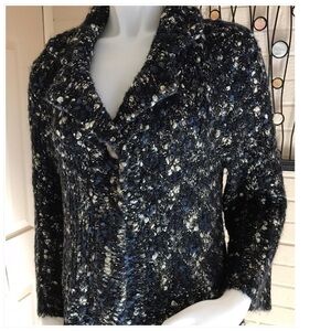 CAROLE Little One Button Cardigan Sweater Size Large